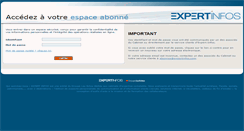 Desktop Screenshot of abonnes.expertinfos.com